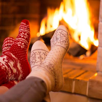 Maatilatalon lomamökit, joissa on lämmitys